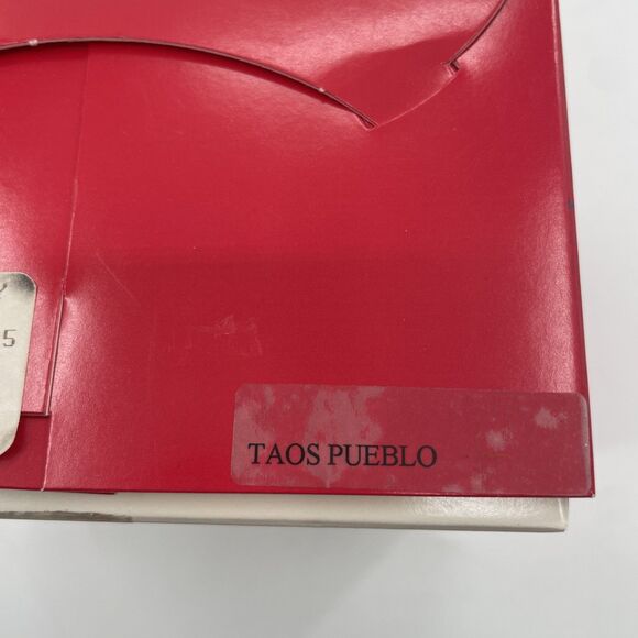 Landmark Creations Taos Pueblo Glass Ornament New Mexico Hand Painted 1998 VTG - Picture 8 of 11